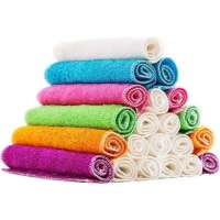 洗碗布不沾油 竹纤维洗碗布厨房刷碗布清洁抹布|大尺寸27*30厘米彩色6条装