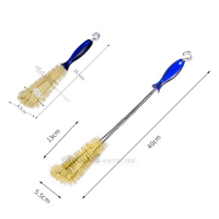 日本洗杯刷360度清洁刷水杯保温杯小刷子长柄洗茶杯子去茶渍神器|短柄杯刷+长柄杯刷(组合套装)