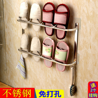 浴室拖鞋架子卫生间家用墙壁挂式门后收纳置物架