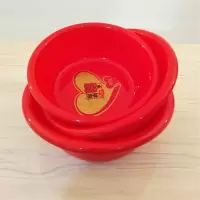 加厚洗脸盆塑料结婚脸盆红色喜盆