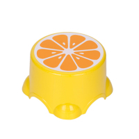 绒布水果凳储物凳创意收纳凳玩具收纳箱小凳子换鞋凳储物箱|小号黄色柠檬