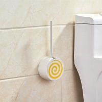 马桶刷卫生间浴室去无死角洗厕所刷子软毛免打孔家用清洁洁厕套装|甜甜圈马桶刷【黄色】