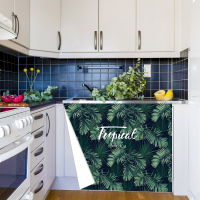 装饰卫生间地暖分水器遮挡罩开门阀门装修洞口布艺柜帘防尘|经典北欧 宽70cm*高90cm默认顶部魔术贴