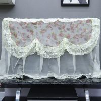 电视机罩防尘罩布艺液晶电视机盖布防尘罩防尘布罩纱盖巾多用巾|唯美红 50英寸