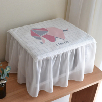 四面微波炉套子防尘罩全包烤箱罩格兰仕美的微波炉帘盖巾盖布北欧|大象 长48-宽38-高28cm