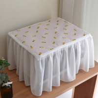 四面微波炉套子防尘罩全包烤箱罩格兰仕美的微波炉帘盖巾盖布北欧|粉底小菠萝 长52-宽30-高33cm