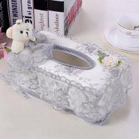 三件套抽纸盒新品蕾丝纸巾盒布艺纸巾盒客厅抽纸盒车内抽纸盒|刺绣花卉灰色 同款四个只收三个钱