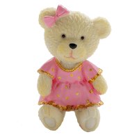 卡通小熊插头挂钩家用 电源插头收纳挂钩项链收纳钩浴室厨房挂钩|粉裙小熊(3个)