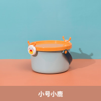 玩具收纳箱带盖卡通儿童积木手提塑料桶家用卧室零食置物盒整理箱|小号小鹿 两种规格可选