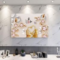 电视机防尘罩套新款简约现代|家和天鹅(随意机洗不褪色不缩水) 30/32英寸(宽76*高52cm)