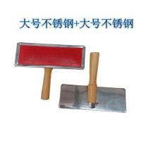 皮草刷子衣服毛领专用打理器皮草浮毛护理刷皮毛梳理器宠物梳毛刷|大号不锈钢+大号不锈钢