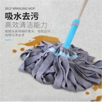 拧水拖把旋转懒人家用免手洗干湿两用超细纤维拖布 拖把