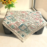 打印机罩复印机传真机盖布罩一体机防尘布万能盖巾布艺方巾斗柜布|花瓶 加大尺寸:80*80cm(一个装)