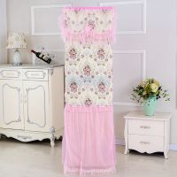 柜机空调罩开机不取方形空调套子客厅柜机2p3布艺全包立式防尘罩|花海粉 柜机空调罩大号180*55*35cm