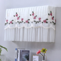 挡风款月子空调罩防尘罩套防直吹加长开机不取1.5p匹美的格力海尔|拂堤杨柳红(送防尘内胆包) 94cm开机不取挡风防尘