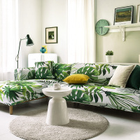 万能弹力沙发套罩全包贵妃通用型防猫抓沙发盖布ins风北欧防尘罩|绿廊 贵妃三人(190-230cm)
