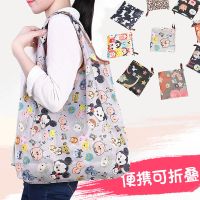 日系可爱卡通折叠便携环保购物袋手提袋超市防水收纳袋买菜包小号