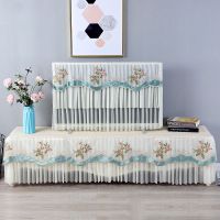 液晶电视机罩挂式壁挂防尘曲面32寸42寸50寸55寸防尘罩盖|(魔术贴款)浮花浪蕊 电视柜罩长120*宽40高40cm