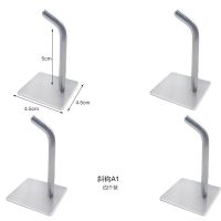 免打孔擀面杖挂钩304不锈钢挂钩强力粘墙厨房挂钩厨具砧板锅挂钩|斜钩A1加粗加厚款两个装()