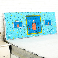 韩版夹棉公主床头罩卡通床头防尘罩简约现代布艺床头套花色可选|加菲猫 2米