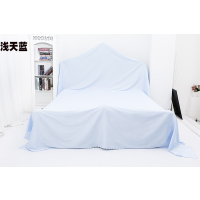 家具防尘布遮灰布沙发防尘布遮盖家具防尘罩家用家居防尘盖布|浅天蓝 4米X3米[1.8米床三人沙发]