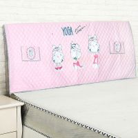 韩版夹棉公主床头罩卡通床头防尘罩简约现代布艺床头套花色可选|健身猫 1.5米