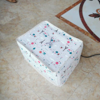 定做机箱佳能咖啡防尘罩 传真定制惠普打印机机套 复印布烤箱盖布|小塔五个面有花边 佳能MG3680