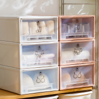 衣柜内衣收纳盒抽屉式家用内裤收纳神器文胸袜子整理箱分格三合一