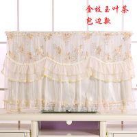 电视机罩55寸电视罩开机不取32寸50寸65寸75寸曲面液晶电视防尘罩|金枝玉叶茶包边款 50寸