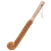 椰棕洗杯刷长柄奶瓶刷子厨房洗杯子涮子神器玻璃杯清洁刷|本色长款1个装长约30.5cm(买2个送短款杯刷1个)