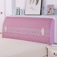 全包夹棉床头罩弹力软包床头防尘罩实木床头保护罩加厚夹棉床头套|紫色床头罩 2米