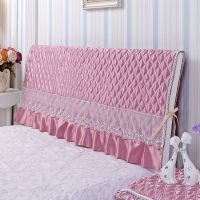 小气鬼床头罩床头防尘罩简约夹棉实木软包保护套加厚皮床靠背罩|绚丽紫(半包) 1.2米*60cm(按床头尺寸购买)