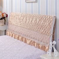 小气鬼床头罩床头防尘罩简约夹棉实木软包保护套加厚皮床靠背罩|土豪金(半包) 1.2米*60cm(按床头尺寸购买)
