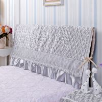 小气鬼床头罩床头防尘罩简约夹棉实木软包保护套加厚皮床靠背罩|典雅灰(半包) 1.5米*60cm(按床头尺寸购买)