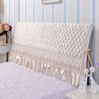 小气鬼床头罩床头防尘罩简约夹棉实木软包保护套加厚皮床靠背罩|水晶黄（半包） 2.2米*60cm（按床头尺寸购买）