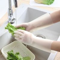 牌牛筋乳胶加厚耐用家务洗碗胶皮防水洗衣服洗菜清洁橡胶手套|(3双装)食品级(北瑞牌) S
