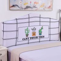 弹力万能床头罩套 全包床头套弧形欧式半圆软包实木防尘罩套时尚|清新格调 床头长[140-160]