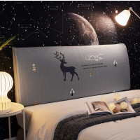 万能床头罩通用包床头套全包软包套北欧风防尘罩保护套木床靠背罩|丛林漫步 150cm宽床头罩