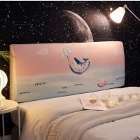 万能床头罩通用包床头套全包软包套北欧风防尘罩保护套木床靠背罩|在水一方 180cm宽床头罩