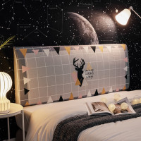 万能床头罩通用包床头套全包软包套北欧风防尘罩保护套木床靠背罩|听说 120cm宽床头罩