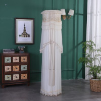 海尔奥克斯格力美的圆形柜机空调罩立式圆柱空调套开机不取防尘罩|人面桃花 格力i畅/云酷/臻清爽/舒享风/宁畅/辽之炫