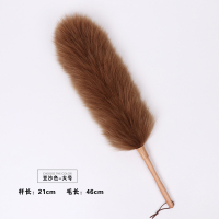静电柔软羊毛掸子家用除尘加厚加密不掉毛车用清洁用具鸡毛扫灰|咖啡色大号