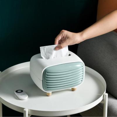 创意仿收音机抽纸盒客厅卫生间家用可爱网红多功能创意纸巾盒|北欧绿
