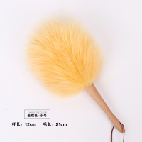 静电柔软羊毛掸子家用除尘加厚加密不掉毛车用清洁用具鸡毛扫灰|小号金驼色