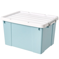 加厚透明塑料收纳箱特大号衣服被|加厚水晶蓝(件打起) 推荐3个装:型号780+型号780+型号780