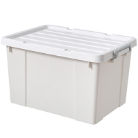 加厚透明塑料收纳箱特大号衣服被|加厚象牙白(件打起) 120#L型号780[适合:冬装、薄被子]长65宽46高36厘米