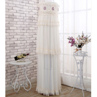 空调套防尘罩圆形立式圆柱柜机罩格力美的奥克斯海尔家用盖布紫色|圆点紫圆点紫 格力i酷/i铂一代