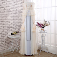 空调套防尘罩圆形立式圆柱柜机罩格力美的奥克斯海尔家用盖布紫色|圆点咖圆点咖 美的天行/智行/云行