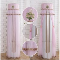 空调罩圆形格力美的奥克斯海尔立式客厅柜机罩圆柱开机不|金枝玉叶-粉色 格力I尊/I尚/I慕/静享