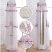 空调罩圆形格力美的奥克斯海尔立式客厅柜机罩圆柱开机不|玫瑰之约-紫色 格力I酷/I铂/小米